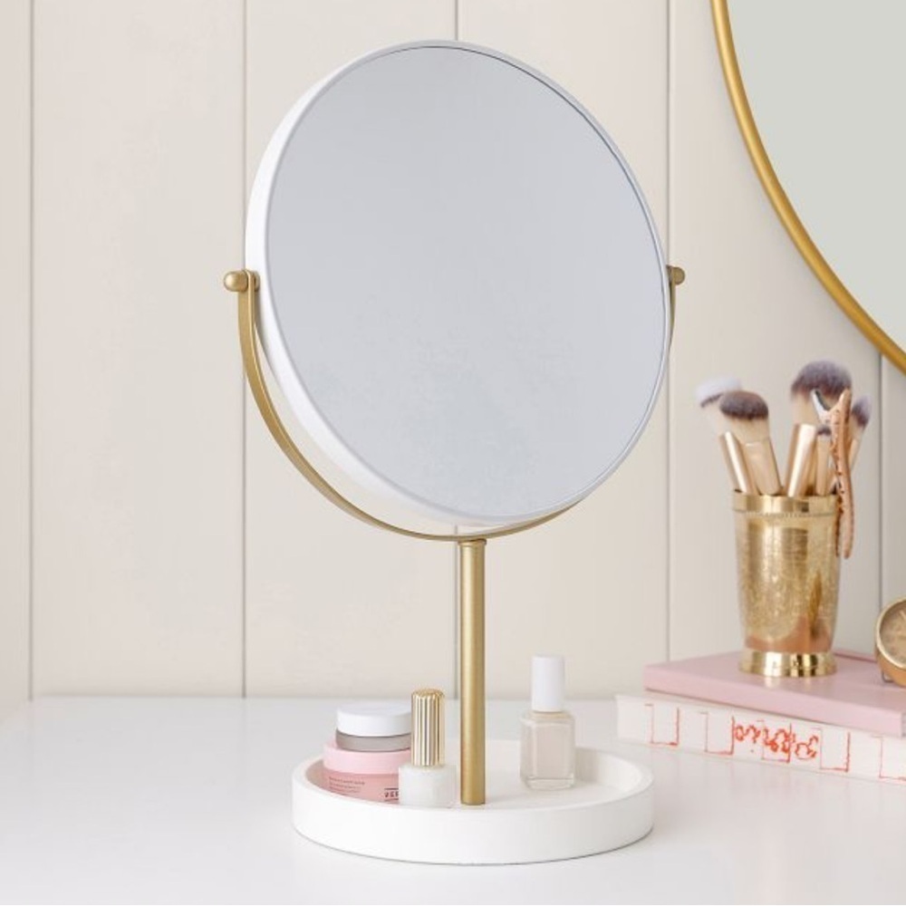 Pottery Barn Teen Glam 3x Magnification Vanity Mirror (12"x16") NWT!